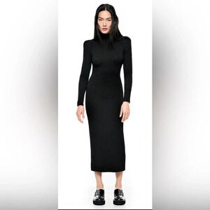 Smythe smythe BOX PLEAT KNIT DRESS